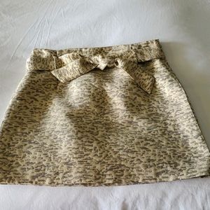 Metalic print skirt